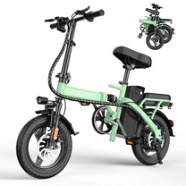 Folding Electric Bike for Adults, 14" Foldable E-Bike with 500W Motor, Commuter Mini Ebikes with 48V Removable Battery, Electric Bicycle with 25 Miles PAS Range
