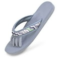 thumbnail image 2 of Pretty Pedi Women's Comfortable Slip on Adult Sandal, Chevron, 5-8, 2 of 5