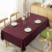 Blueek Shiny Glitter Rectangular Tablecloth for Wedding Parties - Polyester Nylon, Multiple Colors, 47x71 Inches, Ideal Banquet Decor(Red,3.9x5.9ft)