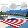 thumbnail image 4 of Fsddascl American Flag Outdoor Rug for Patio/Deck/Porch, Non-Slip Large Area Rug 6 x 9 Ft, Retro Rustic Stars And Stripes US Flag Indoor Outdoor Rugs Washable Area Rugs, Camping Rug Carpet, 4 of 5