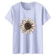 thumbnail image 3 of Blusas de Manga Corta para las Mujeres Divertida Impresión Cuello Redondo Camiseta Vintage, Blusas de Primavera para las Mujeres, 3 of 4