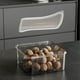 thumbnail image 4 of Caja organizadora de refrigerador apilable con tapa sellada | Contenedor de almacenamiento de alimentos de plástico transparente | Diseño delgado para la oficina de la despensa de la cocina | Cubo, 4 of 8