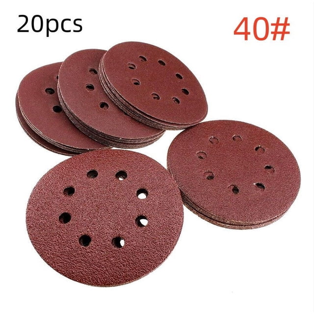 Discos de lija 125mm velcro lija excéntrica hojas de lija 8 agujeros nuevos