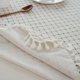 thumbnail image 5 of Tablecloths Cotton Linen Tablecloth for Rectangle Tables, Checkered Tassel Table Cloth Dust-Proof Rectangular Table Cover for Kitchen Dinning Tabletop Home(140*180cm, White Checked), 5 of 5