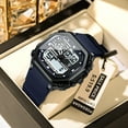 thumbnail image 2 of Explojoy Men's Tactical Quartz Watch – Dual Display, Shockproof, LED Backlight, Silicone Band, 2 of 9