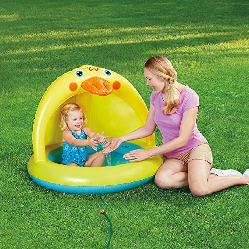 Sprinkle and Splash Play Pool XFlated Shade Baby Pool Outdoor Duck Bathtub of 39 Inches