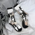 thumbnail image 5 of Logiee Colors Cats Print Adult Socks for Men & Women,Calf Socks, Ankle Socks,Boots Socks,Breathable Casual Sock,Unisex Crew Socks, 5 of 6