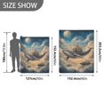 thumbnail image 6 of Yayeee Throw Blanket for Couch Soft Warm 50" x 60" Sofa Chair Bed Decoration, Floating Whale, 6 of 7
