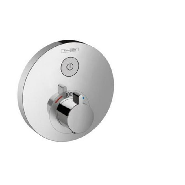 Hansgrohe 15744001 ShowerSelect E Thermostatic Trim 1 Function, Round - Chrome
