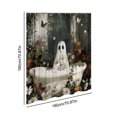 thumbnail image 3 of Cortina Ducha Fantasma Dibujos Animados Baño Espeluznante Halloween (1 B), 3 of 3