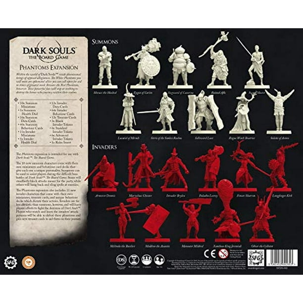 Expansión del Juego de mesa Dark Souls Wave 3 Phantoms Expansión Dark Souls