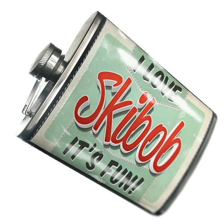 

NEONBLOND Flask I Love Skibob Vintage design