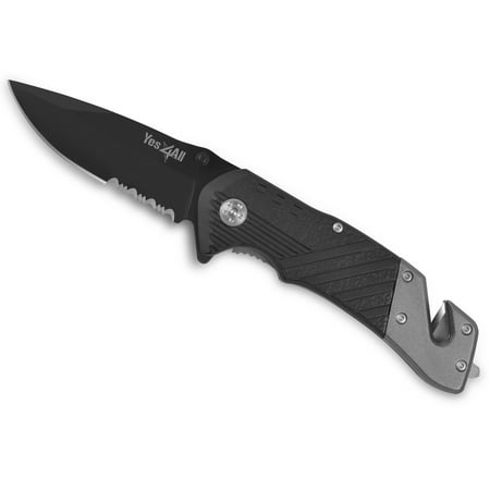 Yes4All Camping Folding Knife / Tactical Knife K553 (Stainless Steel (Best Tactical Fighting Knife)