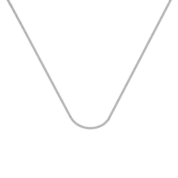 14k White Gold 1.1mm Round Franco Cable Lobster Claw Closure - 3.0 Grams - 18 Inch