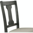 thumbnail image 4 of Newboti Furniture Wallace Tan Linen & Weathered Gray Finish Side Chair (Set of 2) BN.0805, 4 of 5