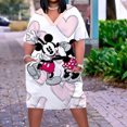 thumbnail image 2 of Disney-vestido Midi de talla grande para mujer, Túnica informal de manga larga con estampado de Minnie y Mickey Mouse, vestidos holgados de playa, ropa de verano Kawaii, 2 of 5