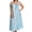 Blue, variant on Women's Amanda Rich 105-SHX Plus Lace Cap Ankle Length Gown (Champagne XL)