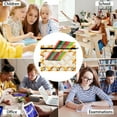 thumbnail image 6 of ALAZA 2 Pack Pencil Pouch Lattice Checkered Yellow Pencil Case for 3 Ring Binder Clear Window Pencil Bag Organizers, 6 of 6