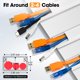 thumbnail image 2 of Kit Cord Hider YesBes Cable Raceway de 116.5 pulgadas, blanco, 2 of 6
