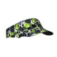 thumbnail image 2 of Yiaed Football Print Sport Sun Visor Hats Adjustable Empty Top Baseball Cap Cotton Ball Caps for Women and Men, 2 of 5