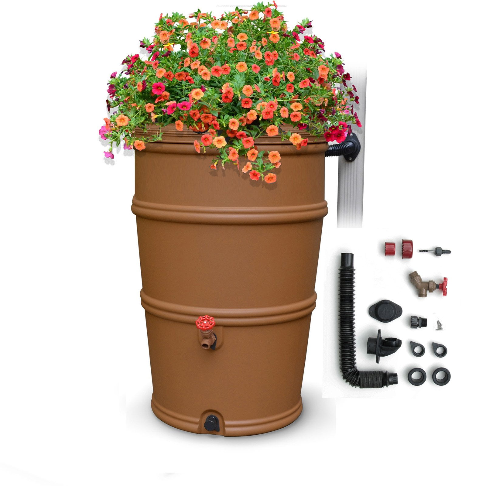 EarthMinded RainStation 50 gal. Rain Barrel with Diverter System