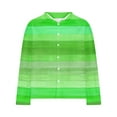 thumbnail image 5 of USNSM Men's Vintage Striped Printed Shirt Tops Casual Button Down Shirt Long Sleeve Lapel Shirt Dress Shirts Green XXL, 5 of 5