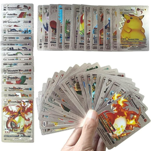 Juego de cartas de anime, cartas doradas, cartas de dibujos animados, cartas coleccionables para niños, cartas de juegos de mesa, cartas coleccionables, regalos para niños