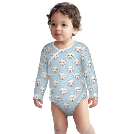 

Haiem Dog Printed Unisex-Baby Long Sleeve Onesies Bodysuits Unisex Babies Snap-Up Rompers-6 Months