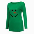 thumbnail image 4 of Qertyioot Chandail en Molleton Décontracté de Noël pour Femmes, Manches Longues Col Rond Imprimé Ample, 4 of 7