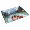 thumbnail image 2 of MKHERT Boat with Mountain and Alpine Lake Landscape Nature Theme Doormat Rug Home Decor Floor Mat Bath Mat 30x18 inch, 2 of 3