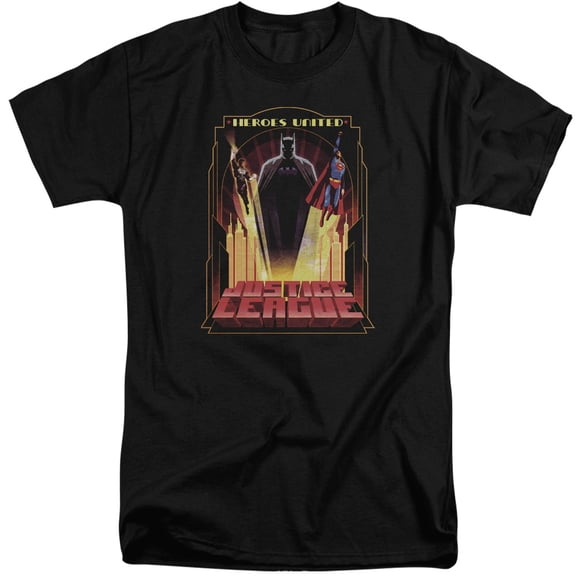Jla - Heroes United - Tall Fit Short Sleeve Shirt - XX-Large