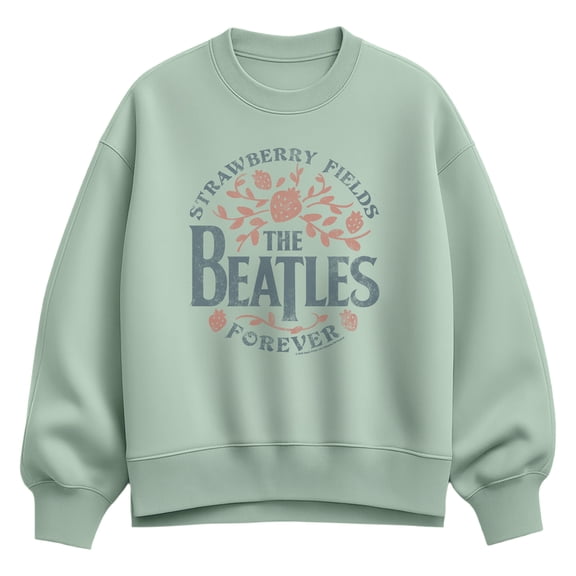 The Beatles - Strawberry Fields - Women's Oversized Fleece Crew Sweatshirt
