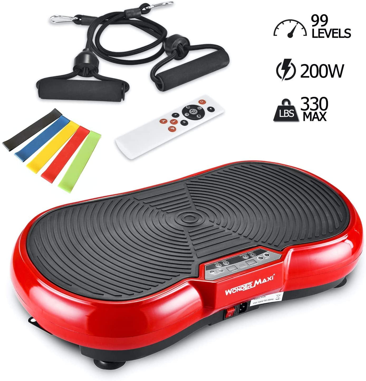 Vibration Platform Exercise Machine, Whole Body Vibration Fitness Plate with Remote Control and