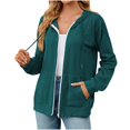 thumbnail image 2 of up to 60% off Gifts Usmixi Sweatshirt Coats for Women Sweater Coats for Women Long Sleeve Winter Lightweight Comfy Knitted Hooded Coats Casual Solid Open Front Zipper Pocket Girls Jackets, 2 of 6