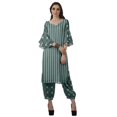 thumbnail image 2 of Moomaya Women's Printed Indian Ethnic Clothing Set-Printed Kurta w/ Pants, Designer Tunic Dress, 2 of 9