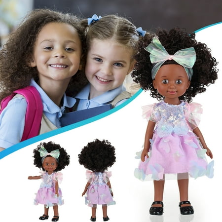 10 Inch Realistic Black Baby Doll Toys Popular Baby Dolls with Lovely Dolls Clothes(B4-10 )