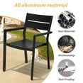 thumbnail image 6 of Crestlive Products 7 Pcs Patio Dining Set Aluminum Expandable Table and Chairs Set for 6-8 People Black, 6 of 7