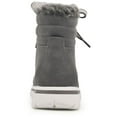 thumbnail image 3 of Cliffs by White Mountain Womens Hallett Faux Fur Trim Lace Up Ankle Boots, 3 of 5