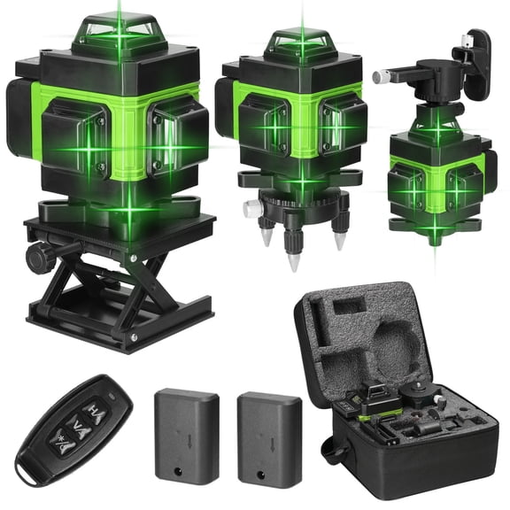 Multifunctional 4D 16 Lines Laser Level 3° Self-leveling Machine USB Rechargeable Lithium Battery Leveling Tool with Vertical Horizontal Tilt Lines