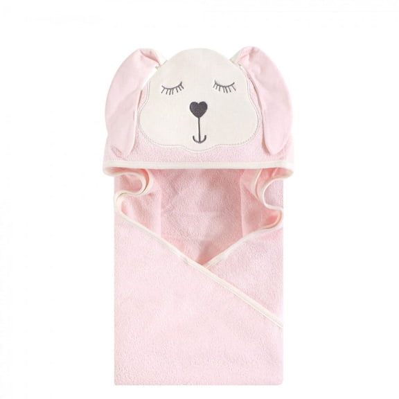 Hudson Baby Animal Face Hooded Towel, Red Penguin, 33x33 inches, Single Piece
