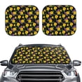 thumbnail image 2 of Xecao Daisies Flowers for Foldable Car Sun Shades (2-Pack) offer sun protection with an easy-fold design for convenient windshield shading., 2 of 7