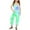 Light Green, variant on TOOYOU Girls Summer Jumpsuit Tie-Dye V Neck Sleeveless Romper Loose Fit Casual Jumpsuit With Pockets For Teens And Juniors Child Lively Playwear Size 4-5 Years ,Light Green