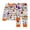 F129-White, variant on FYDUU Halloween Kids Pajama Sets Boys Girls Long Sleeve Tops and Pants 2-Piece Snug-Fit Holiday Pajamas Soft Sleepwear Outfits 4-5 Years