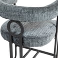 thumbnail image 5 of Accent Chairs Set of 2 , PU Upholstered Armchairs, Dining Chair for Bedroom/Office/Reading Spaces, Gray, 5 of 8