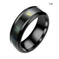 thumbnail image 2 of Minnieouse Anillos de pareja Anillo delicado Sensor inteligente Temperatura corporal Pequeña ligereza Dedo Joyería Boda Mujeres Compromiso Ropa, zapatos y accesorios Miscelánea Negro 11 # Minnieouse  AP014832-14, 2 of 6