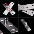 thumbnail image 2 of 360 Degree Hidden Rotation Door Pivot Hinges 4PCS Pivot Hinge for Door Thickened Stainless Steel Hinge Upper Lower Wooden Door Hinge for Cabinet Window Door, 2 of 5