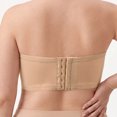 thumbnail image 6 of Byworldtasic Plus Size Strapless Bras for Women Wireless Padded Bandeau Bra Jelly Seamless Non-Slip Invisible Bralette, 6 of 10