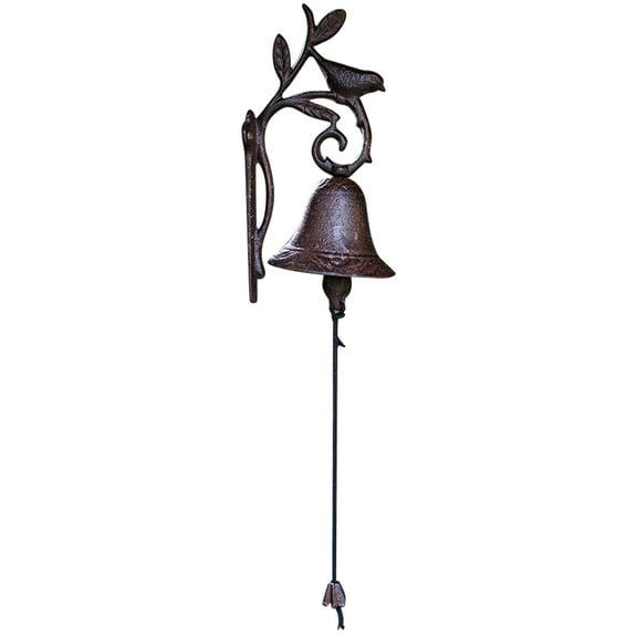 DEEPCRAFF 1Pack Vintage Country Style Iron Birds Doorbell for Use 18.1x4.9in