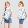 thumbnail image 3 of Hummingbird Garden Shoulder Bag - Artistic Floral Scene, Durable Multi-Functional Daypack, 3 of 4