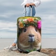 thumbnail image 7 of Gukieu Flower Crown Guinea Pig Print Suitcase Protective Cover, Elastic Zipper Buckle Suitcase Protective Cover, Suitable for Travel, Business Trip-X-Large, 7 of 7